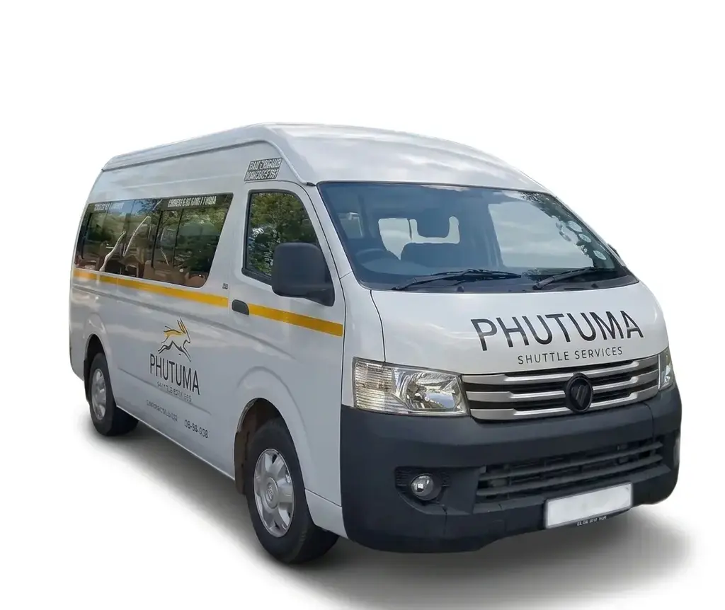 Our Phutuma 15-seater shuttle bus