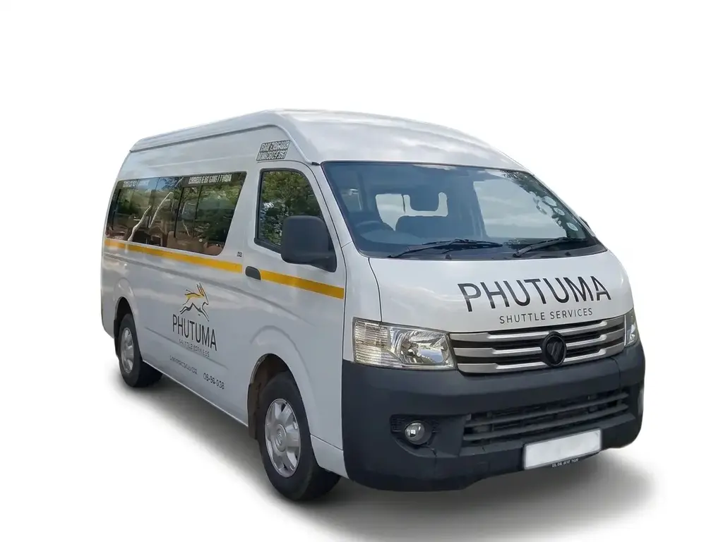 Our Phutuma 15-seater shuttle bus